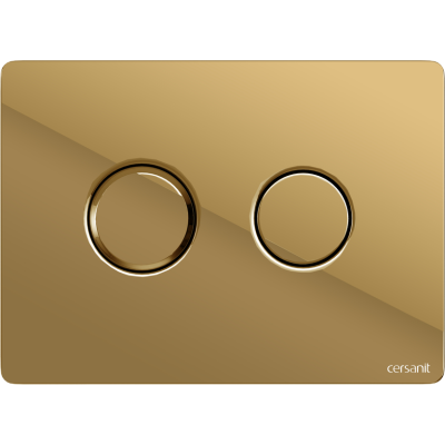 Кнопка CERSANIT ACCENTO CIRCLE для AQUA пневматическая пластик золотой глянцевый